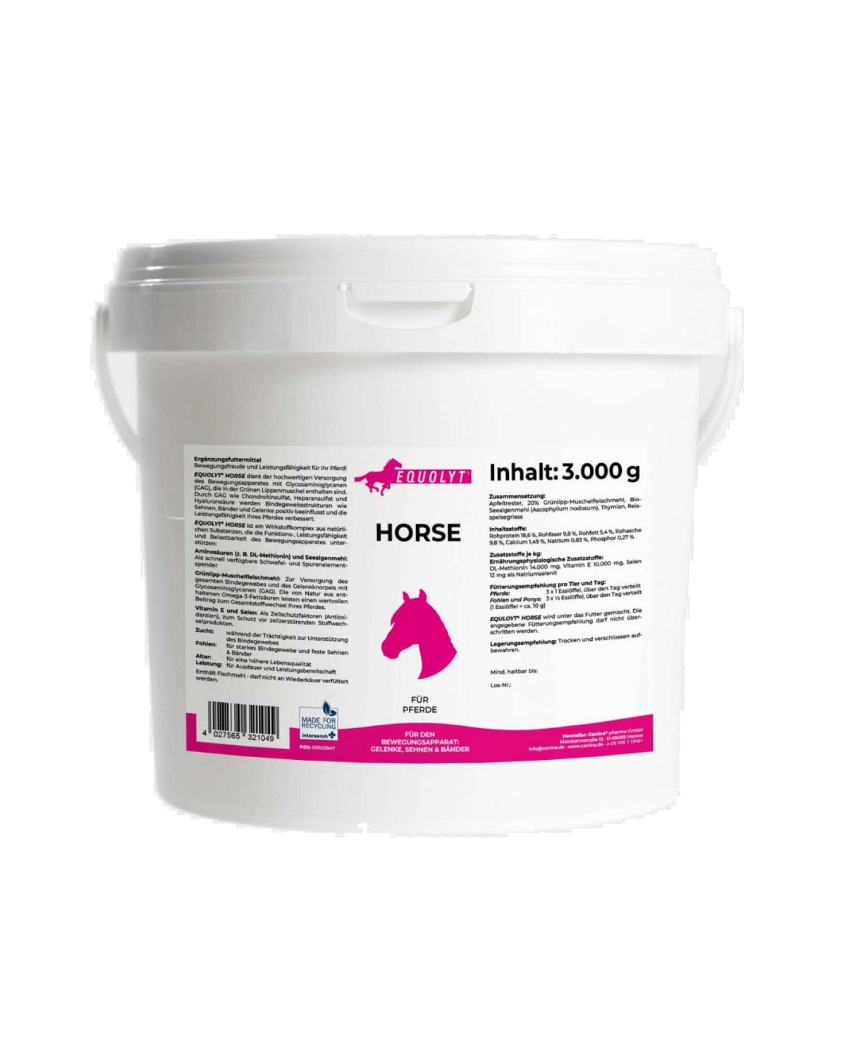 CANINA EQUOLYT Horse 3000g