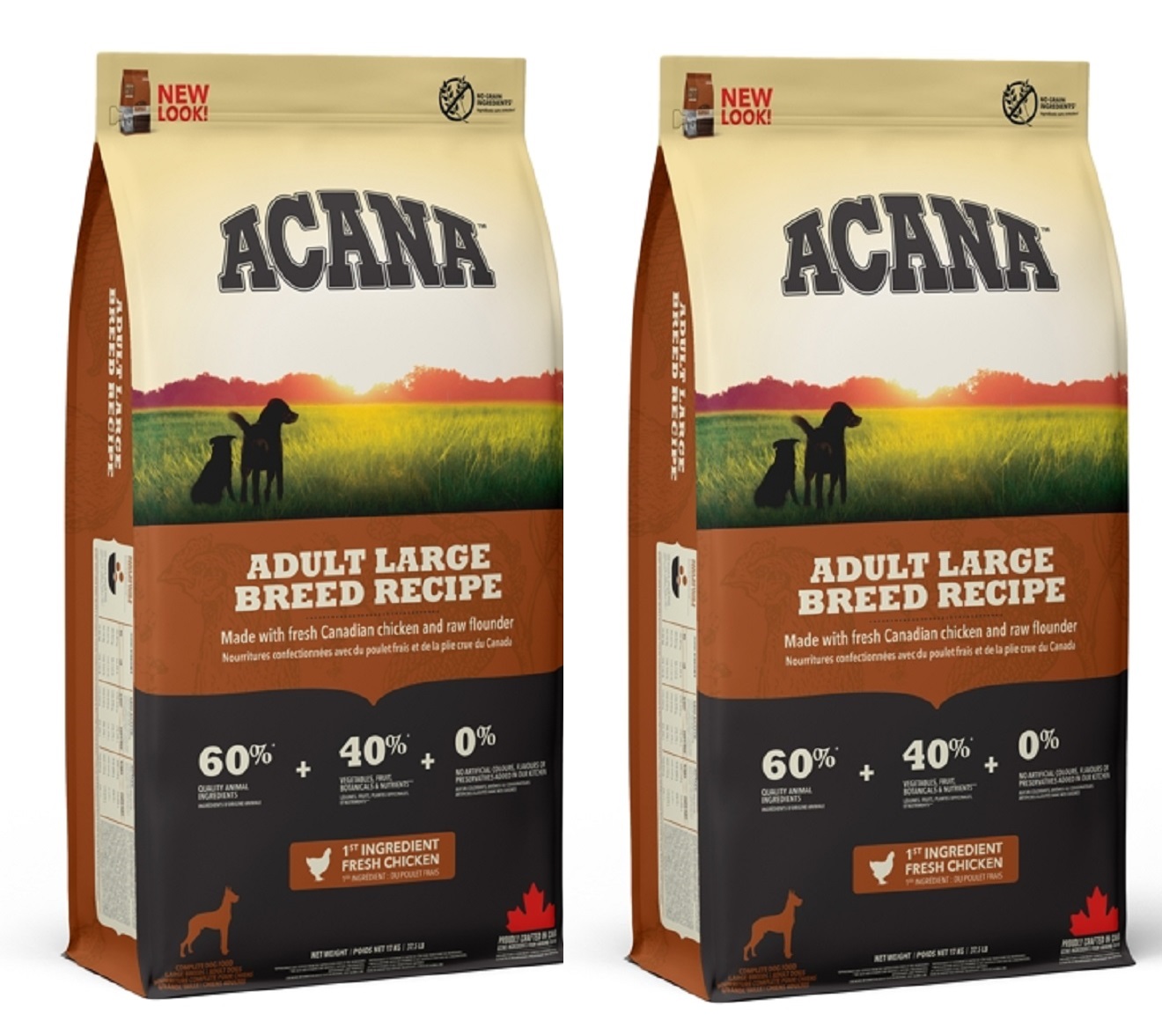 ACANA Heritage Dog Adult Large Breed 2 x 17 kg