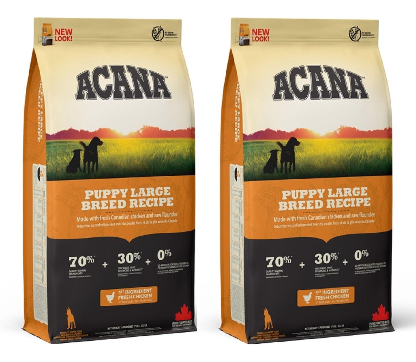 ACANA Heritage Dog Puppy Large Breed 2 x 17 kg