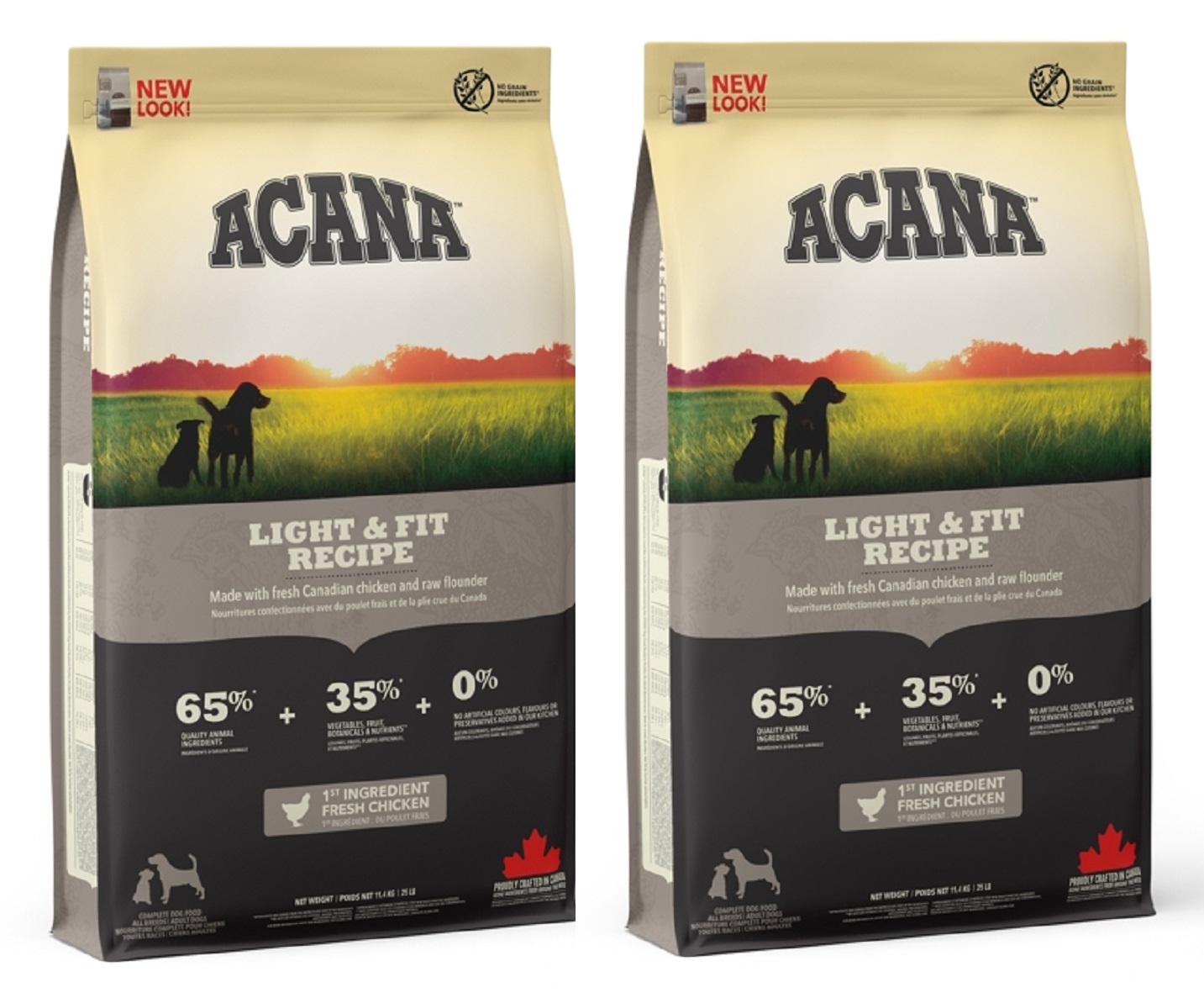 ACANA Heritage Dog Light & Fit Dog 2 x 11,4 kg