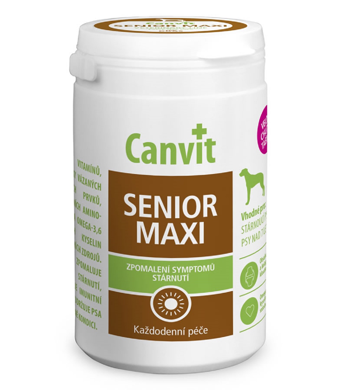 CANVIT Senior MAXI pro psy ochucené tbl 230g