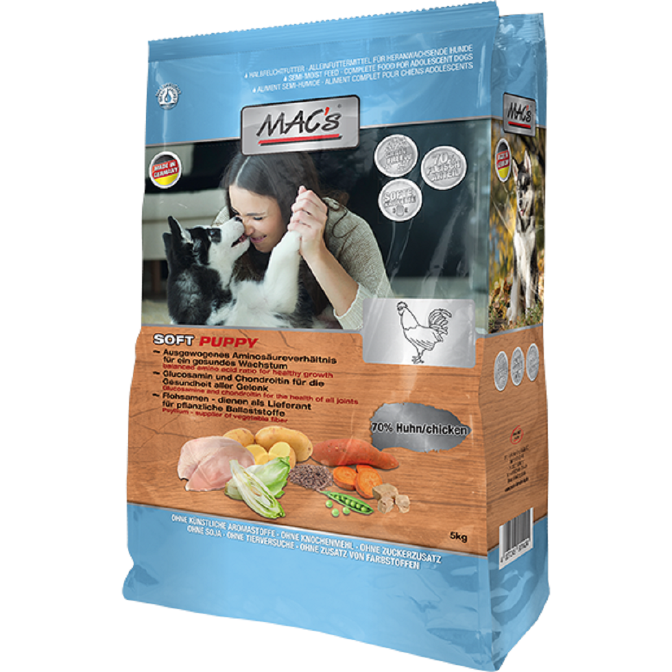 MACs Soft Dog KUŘE pro Štěňata 5 kg