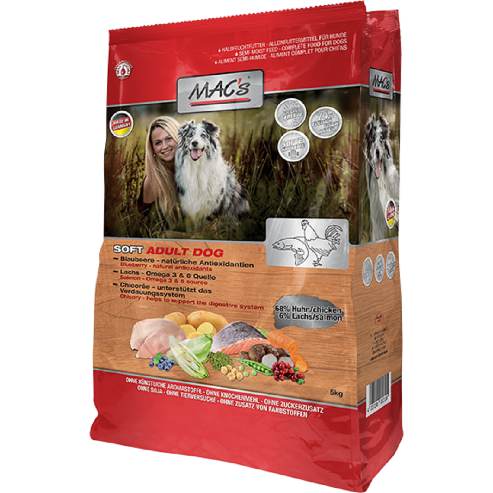 MACs Soft Dog Kuře a Losos 5 kg