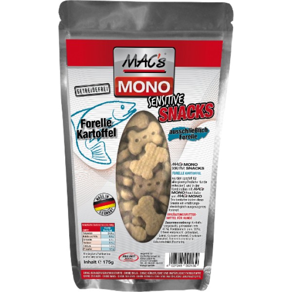 MACs Dog Snack MONO PSTRUH a brambory 125g