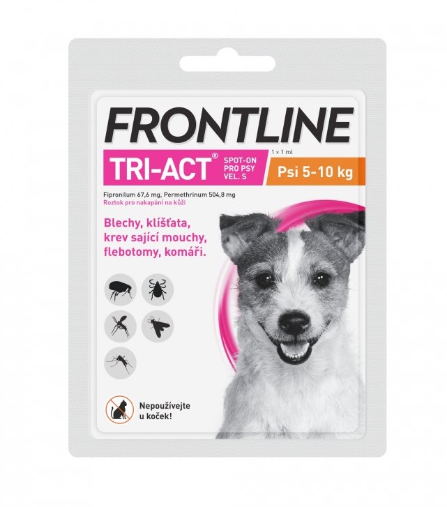 FRONTLINE TRI-ACT spot-on dog S a.u.v. sol 1 x 1ml