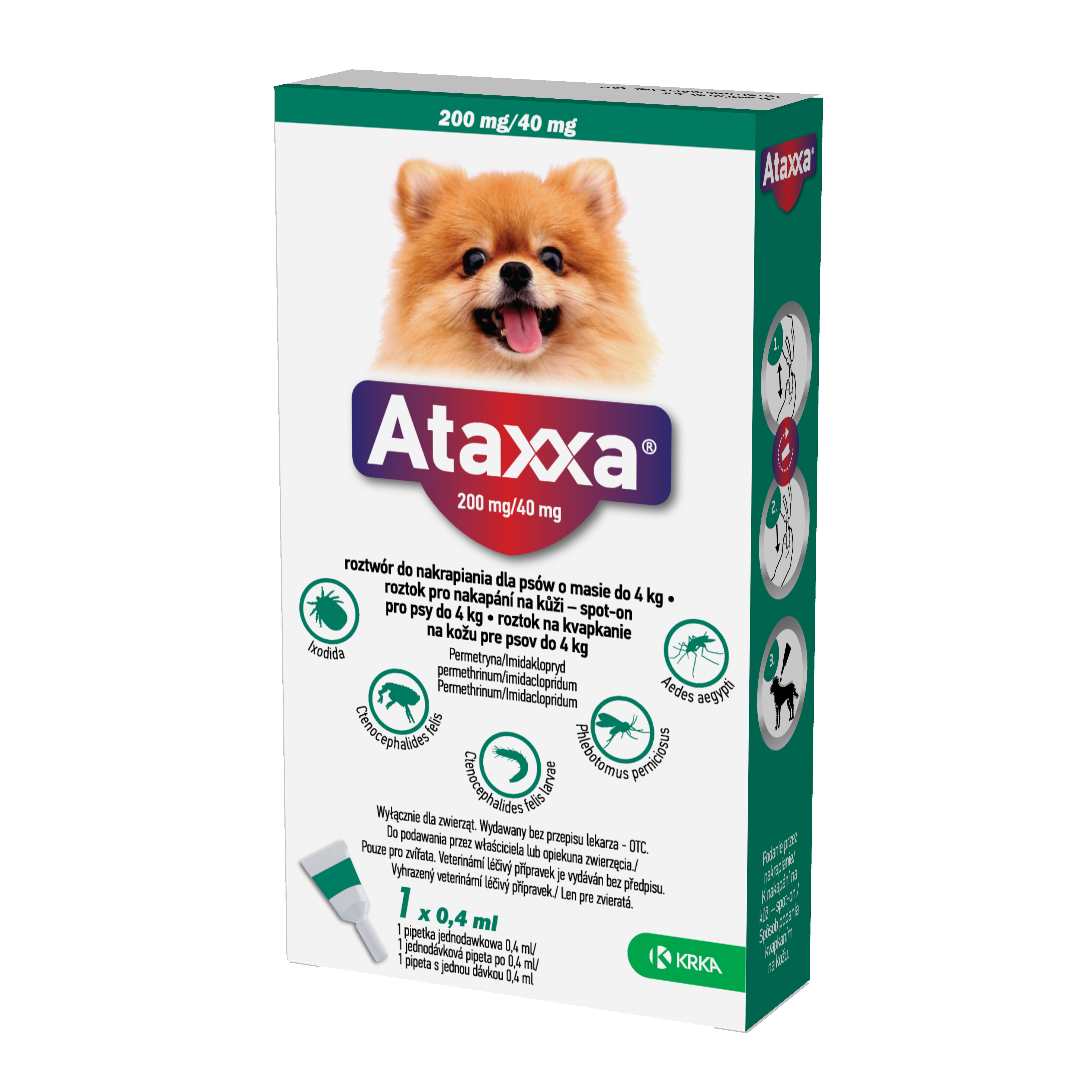 ATAXXA pro psy S 1x200mg/40mg sol 1 x 0.4 ml