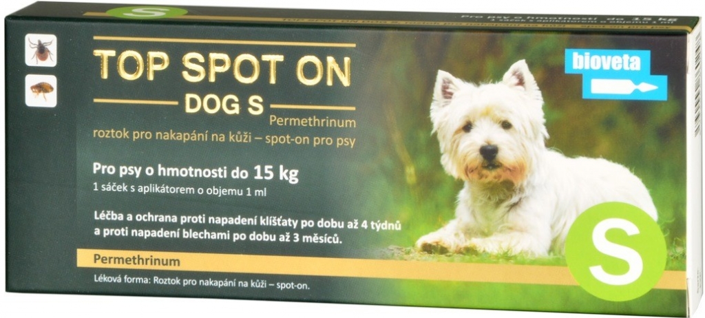 BIOVETA Top spot on dog S 1x1ml