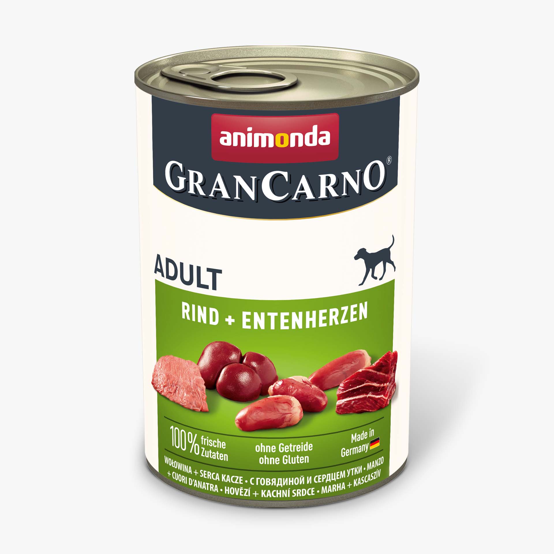 Animonda Grancarno Adult hovězí + kachní srdce 400g