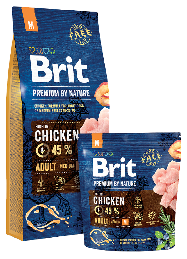 BRIT Premium Dog by Nature Adult M 15 kg