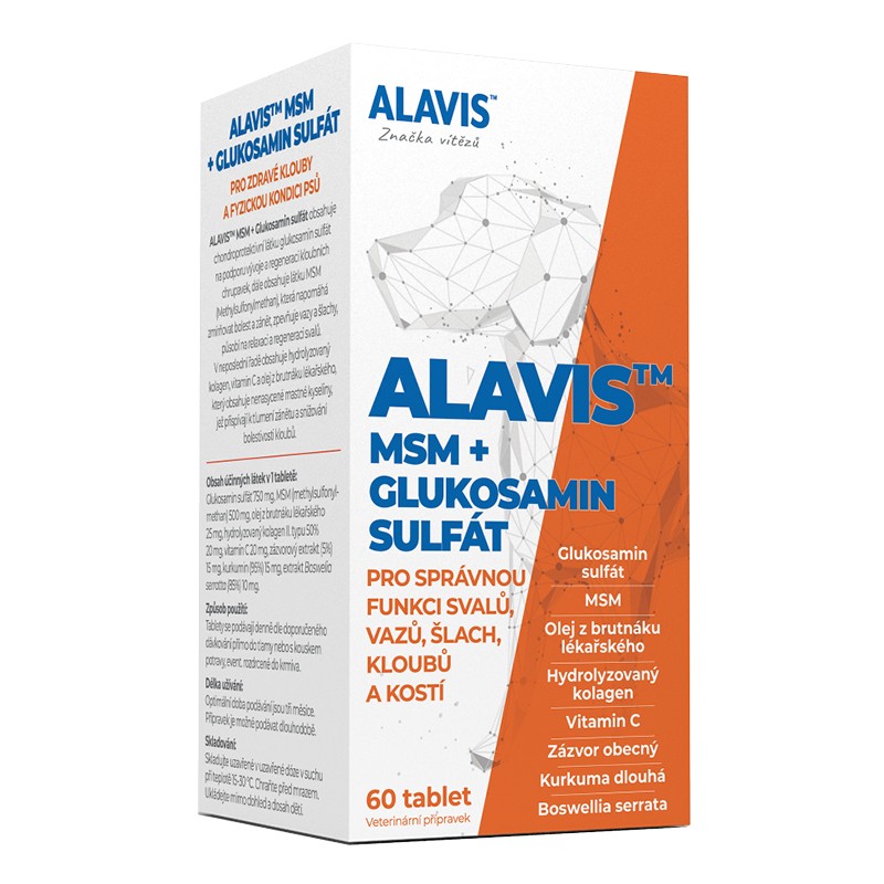 ALAVIS MSM + Glukosamin sulfát 60tbl