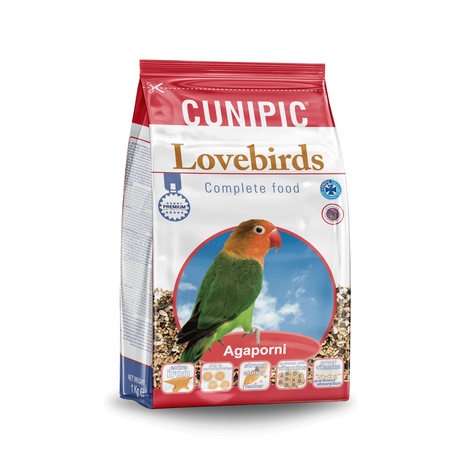 CUNIPIC Love Birds - Agapornis 3kg