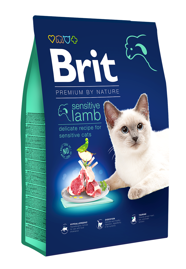 BRIT Premium Cat Sensitive Lamb 8 kg