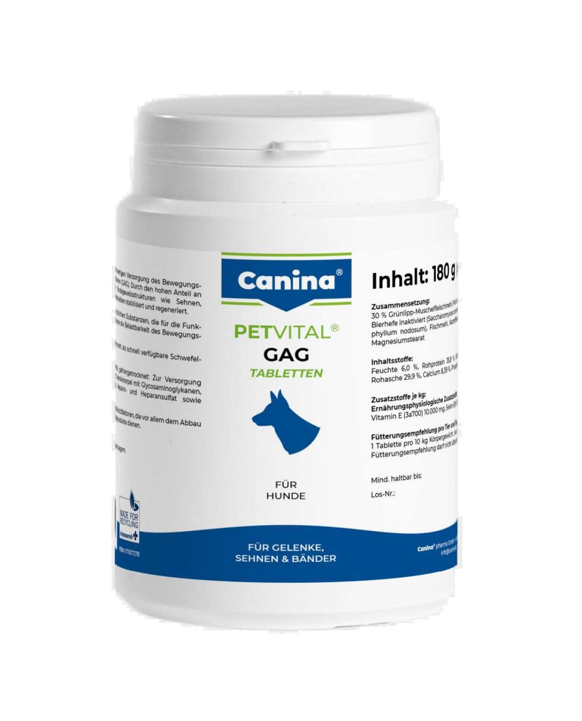 CANINA Petvital GAG 180tbl.