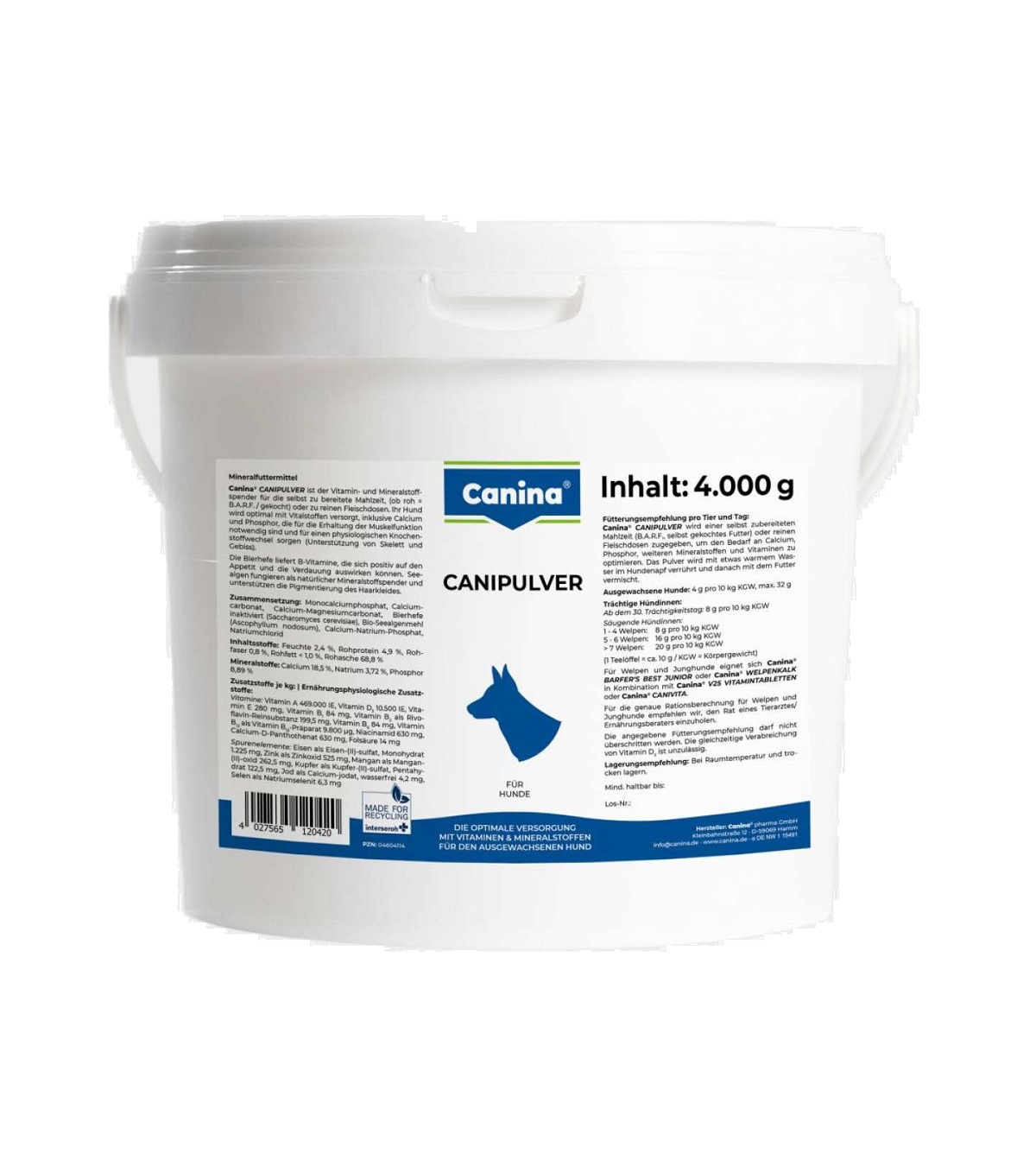 CANINA Canipulver 4000g
