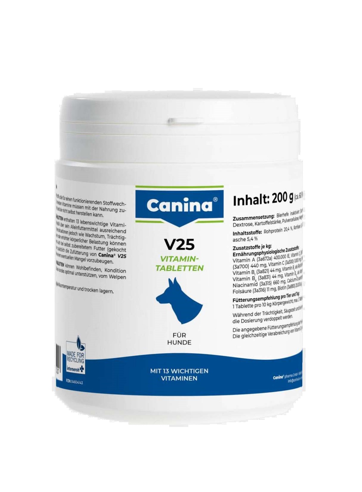 CANINA V25 200g (60tbl.)