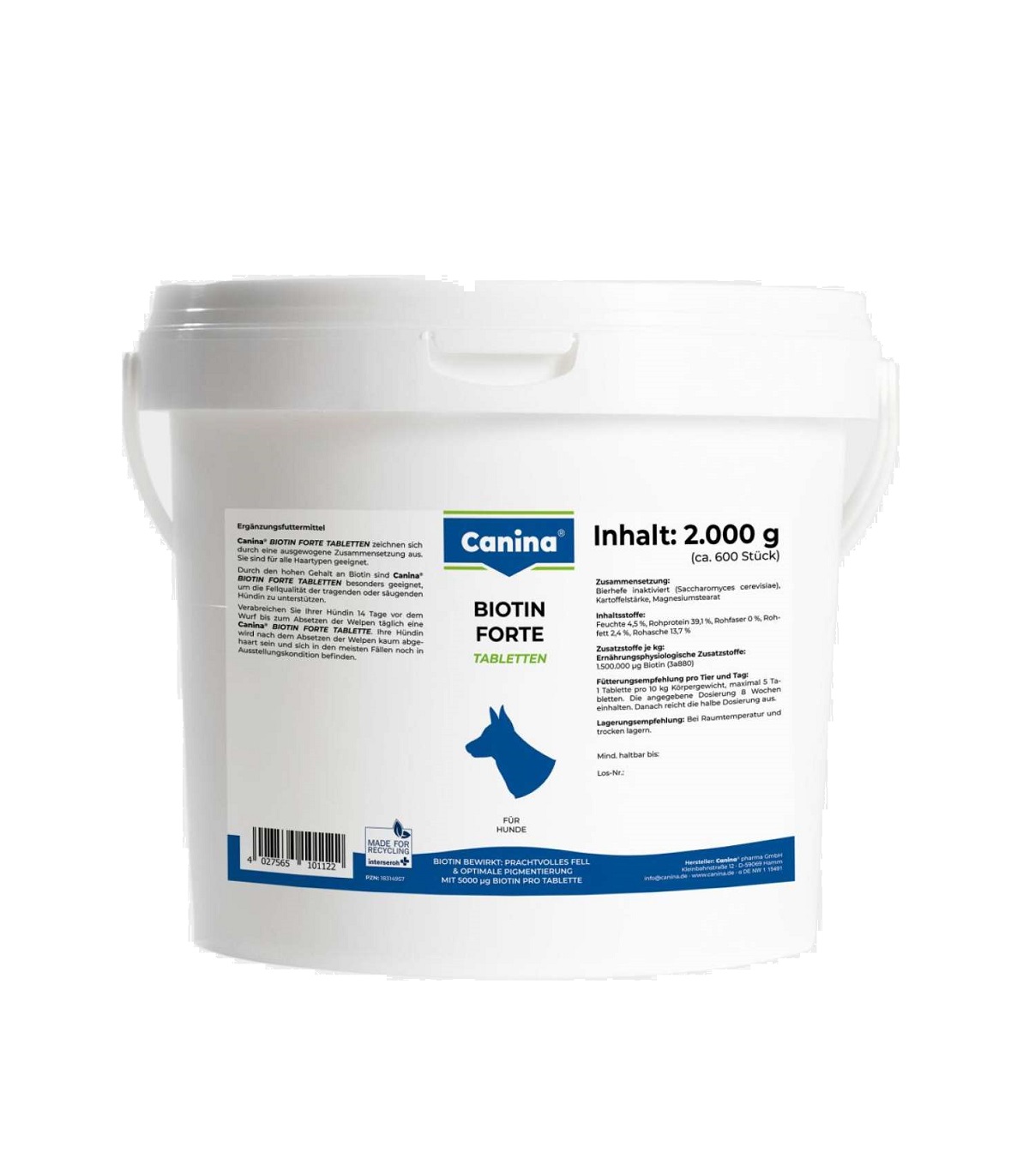 CANINA Biotin forte 600tbl.