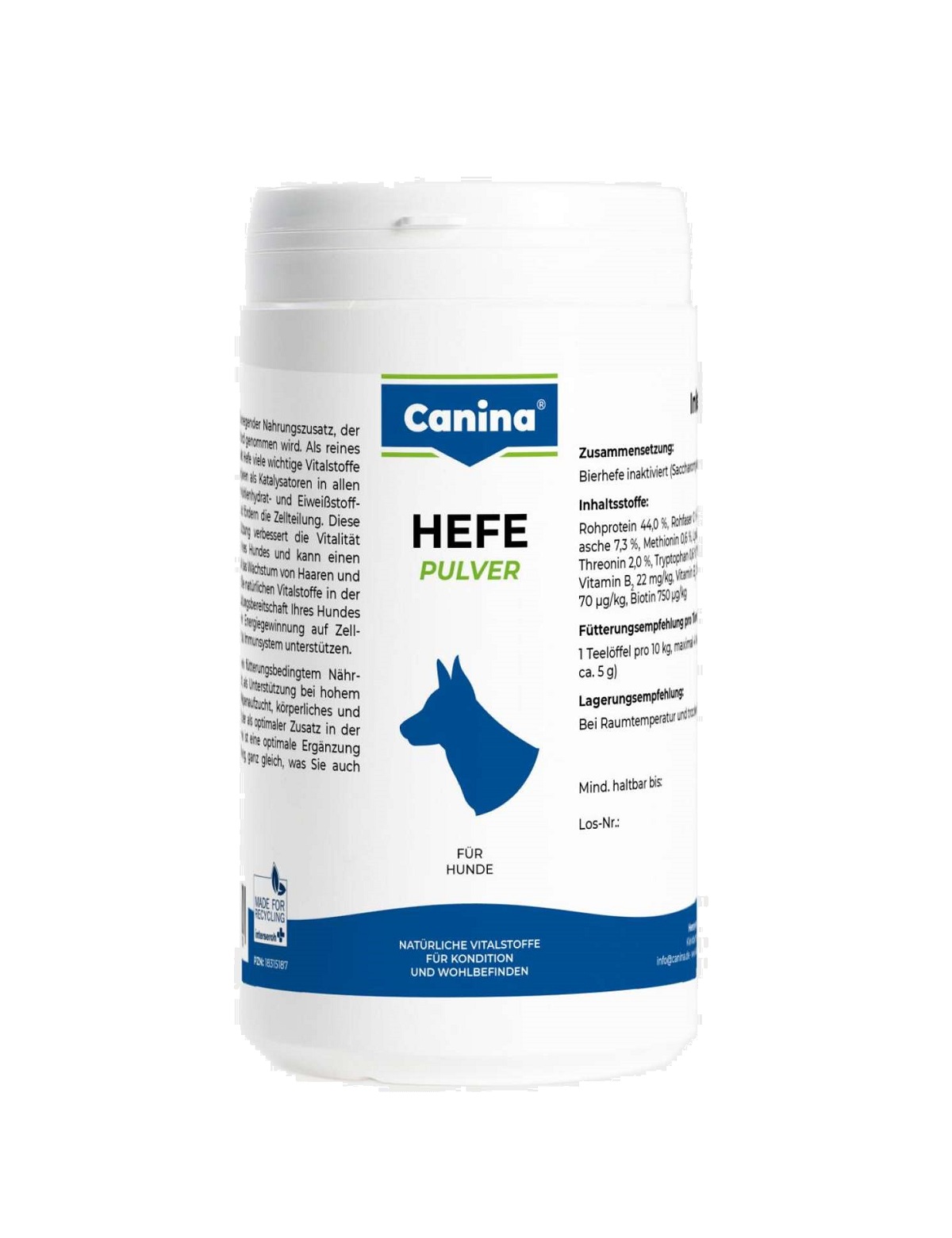 CANINA Enzym - Hefe plv. 600g