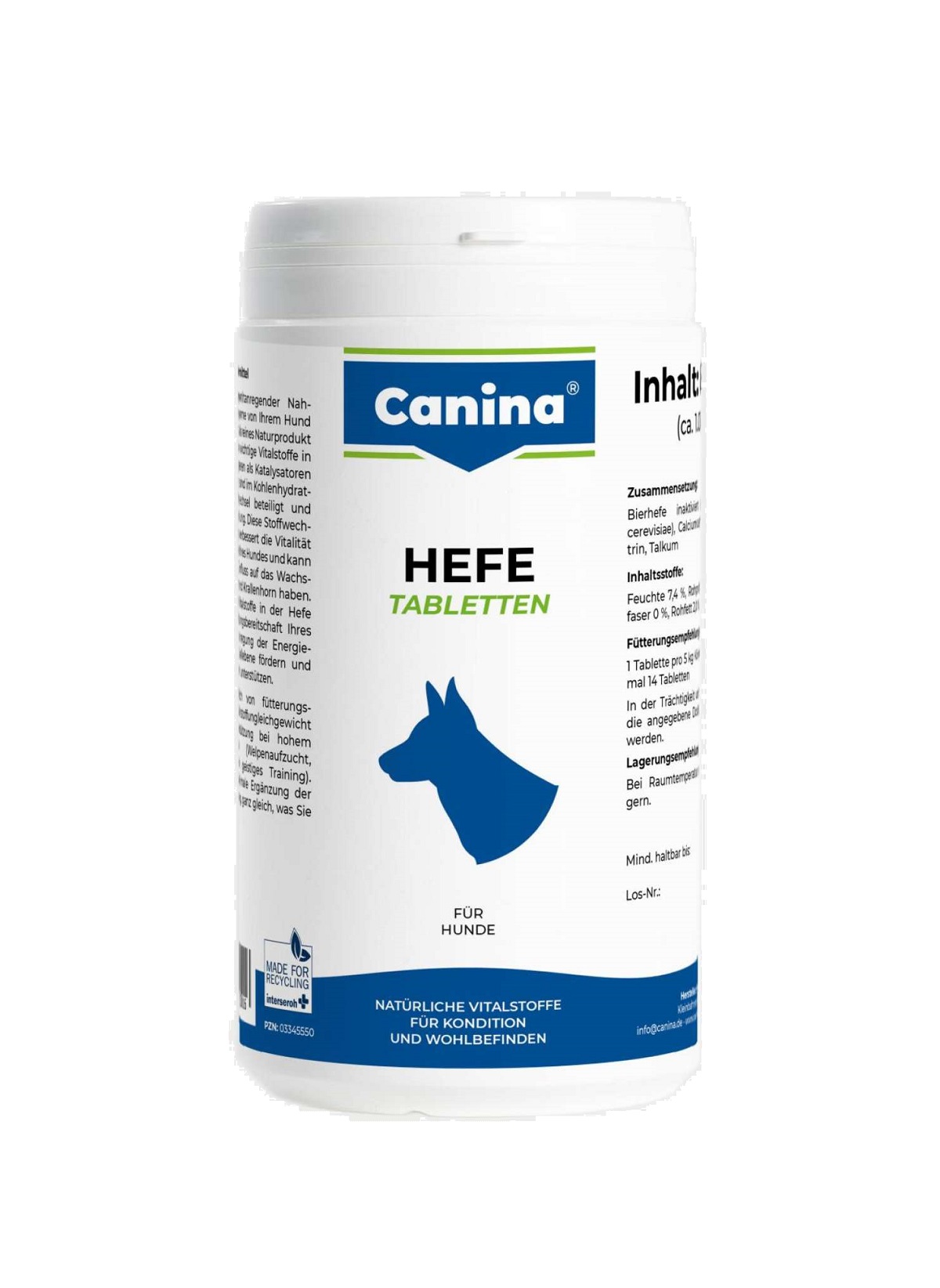 CANINA Enzym - Hefe tbl. 800g (cca 1000tbl.)
