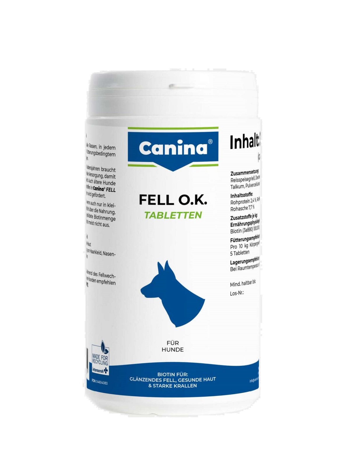 CANINA pharma GmbH CANINA Fell O.K 1000g (500tbl.)