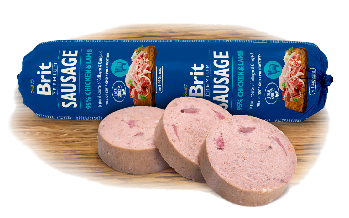 BRIT Sausage Chicken & Lamb 800g