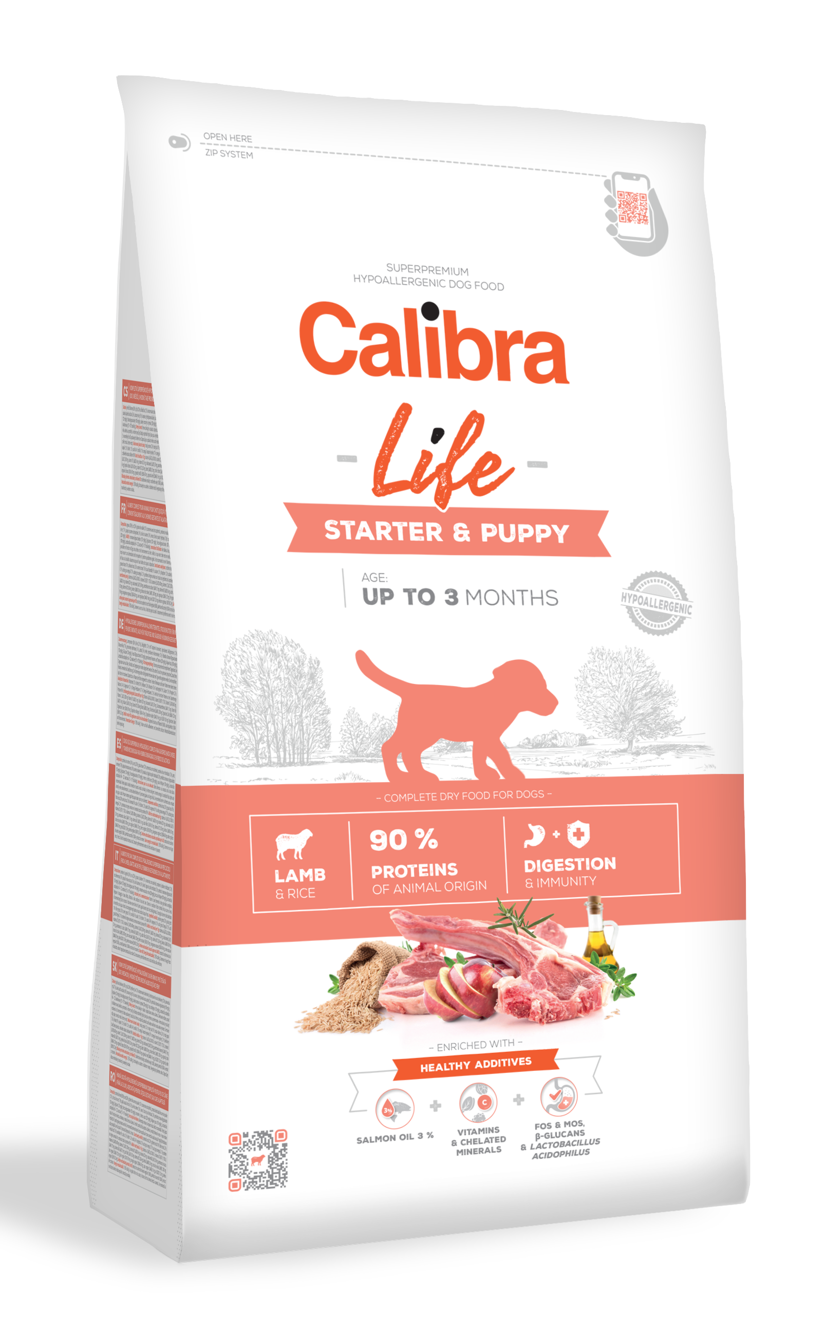 CALIBRA Dog Life Starter & Puppy Lamb 12 kg