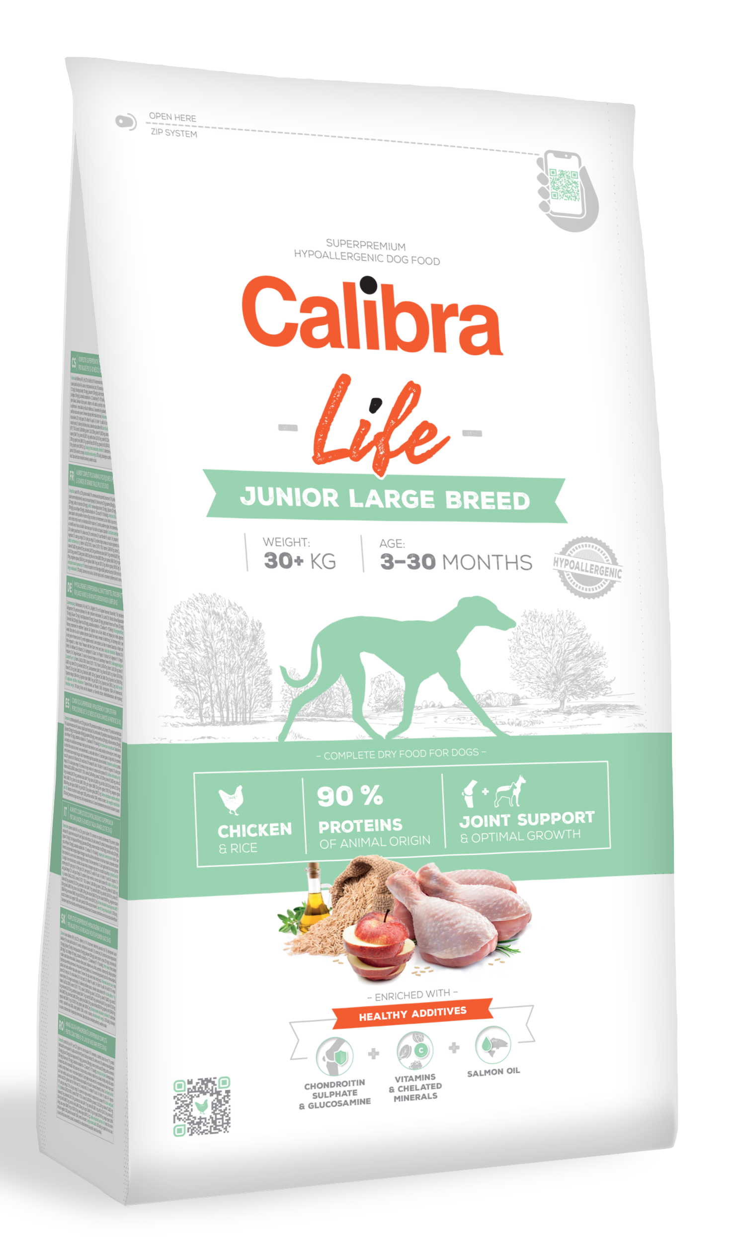CALIBRA Dog Life Junior Large Breed Chicken 12 kg
