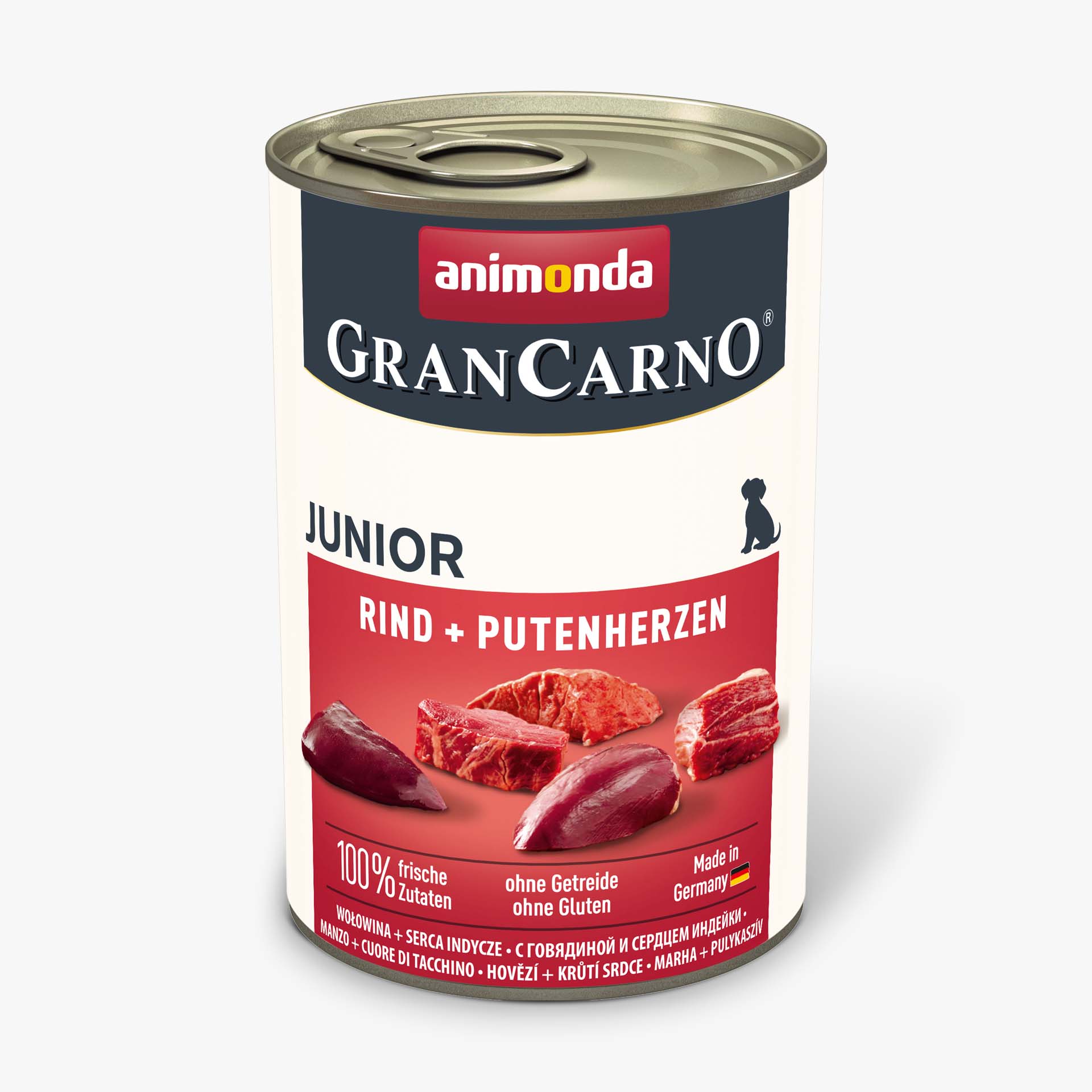 Animonda Grancarno Junior hovězí + krůtí srdce 400g