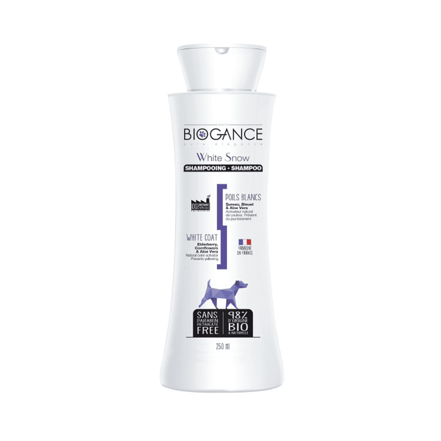 BIOGANCE šampon White snow -pro bílou/světlou srst 250 ml