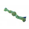 Hračka pes BUSTER Pískací lano s balonkem modrá/zelená 40cm