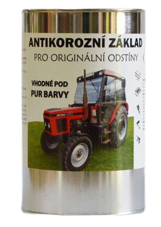 Antikorozní základ pro originální odstíny ZETOR pod PUR barvy