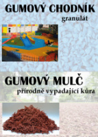  Gumový chodník a gumový mulč