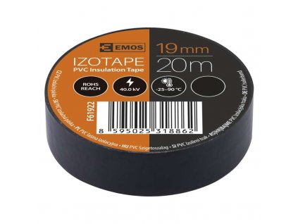 Izolační páska PVC 19mm/20m černá