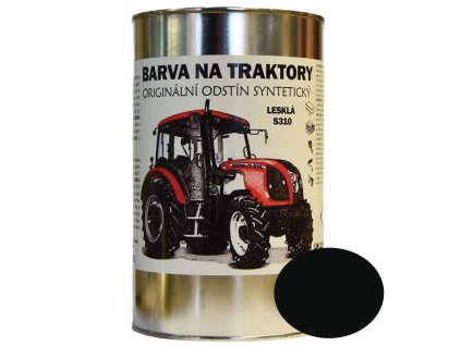 BARVY NA TRAKTORY ZETOR Originální odstín ZELENOČERNÁ lesklá, Syntetická (Velikost 1kg, Objem 1L)