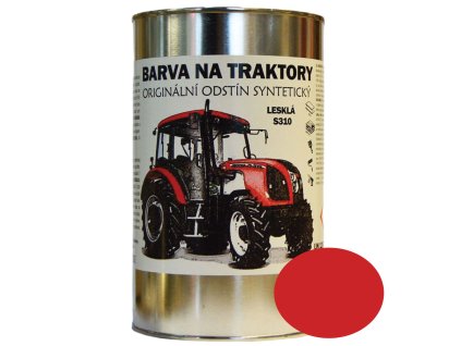 BARVY NA TRAKTORY ZETOR Originální odstín ČERVENÁ lesklá, Syntetická (Velikost 1kg)