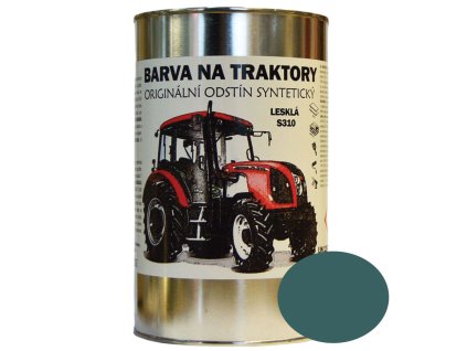 BARVY NA TRAKTORY ZETOR Originální odstín ZELENÁ AGAVE lesklá, Syntetická (Velikost 1kg)