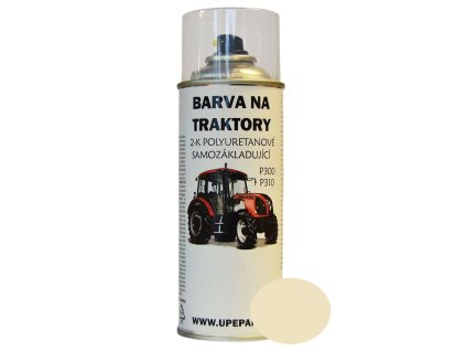 BARVY NA TRAKTORY ZETOR ve spreji 2-K Polyuretan, SLONOVÁ KOST lesklá 400ml