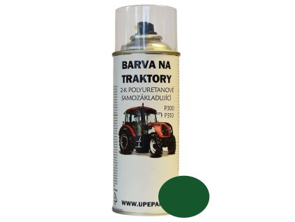 BARVY NA TRAKTORY ZETOR ve spreji 2-K Polyuretan, ZELENÁ lesklá 400ml