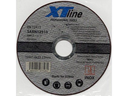 XTLINE kotouč řezný na nerez 125mm