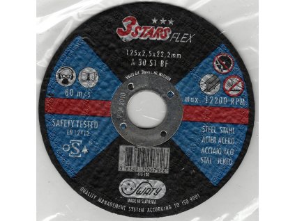 SWATY brusný kotouč na nerez, ocel 230mm (Velikost 230 x 6 x 22,2mm)