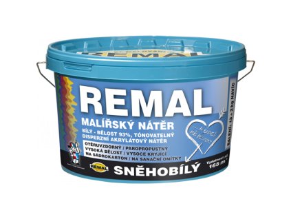 REMAL Sněhobílý - bílá malířská barva (Velikost 4 Kg)