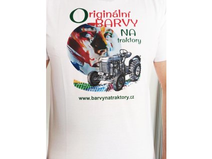 Tričko reklamní BARVY NA TRAKTORY - ORIGINÁLNÍ BARVY (Velikost 134, dětské)