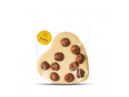32060 bile cokoladove srdce s liskovymi orechy cokoladovna janek