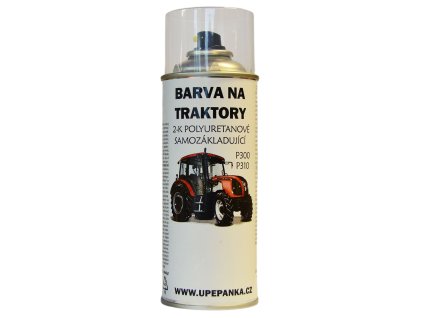 BARVY NA TRAKTORY JOHNDEER ve spreji 2-K Polyuretan, ČERNÁ matná 400ml (Objem 0,4L)