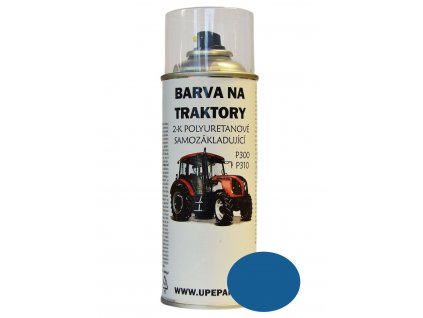 FARBY NA TRAKTORY ZETOR v spreji 2-K Polyuretán, MODRÁ SVETLÁ lesklá 400ml