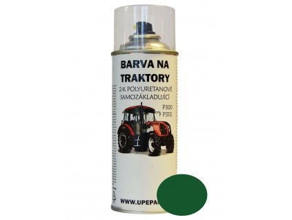 FARBY NA TRAKTORY ZETOR v spreji 2-K Polyuretán, ZELENÁ lesklá 400ml