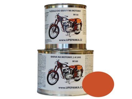 FARBY NA MOTORKY MANET Originálna 2-K UHS farba M100, Oranžová (Veľkosť 0,15l set)