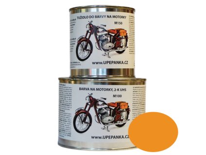 FARBY NA MOTORKY SIMSON Originálna 2-K UHS farba M100, Žltá schwalbe (Veľkosť 0,15l set)