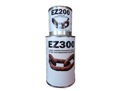 EZ300 2-Komponentný epoxidový základ, šedý RAL 7035, SET s tužidlom