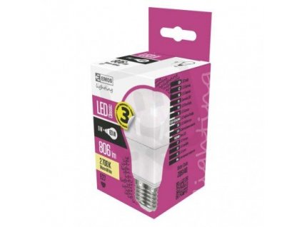 EMOS Žiarovka LED ZQ5140, 9W E27 teplá biela