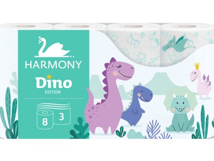 Toaletný papier Harmony Kids Dino 3vrstvový/8rolí
